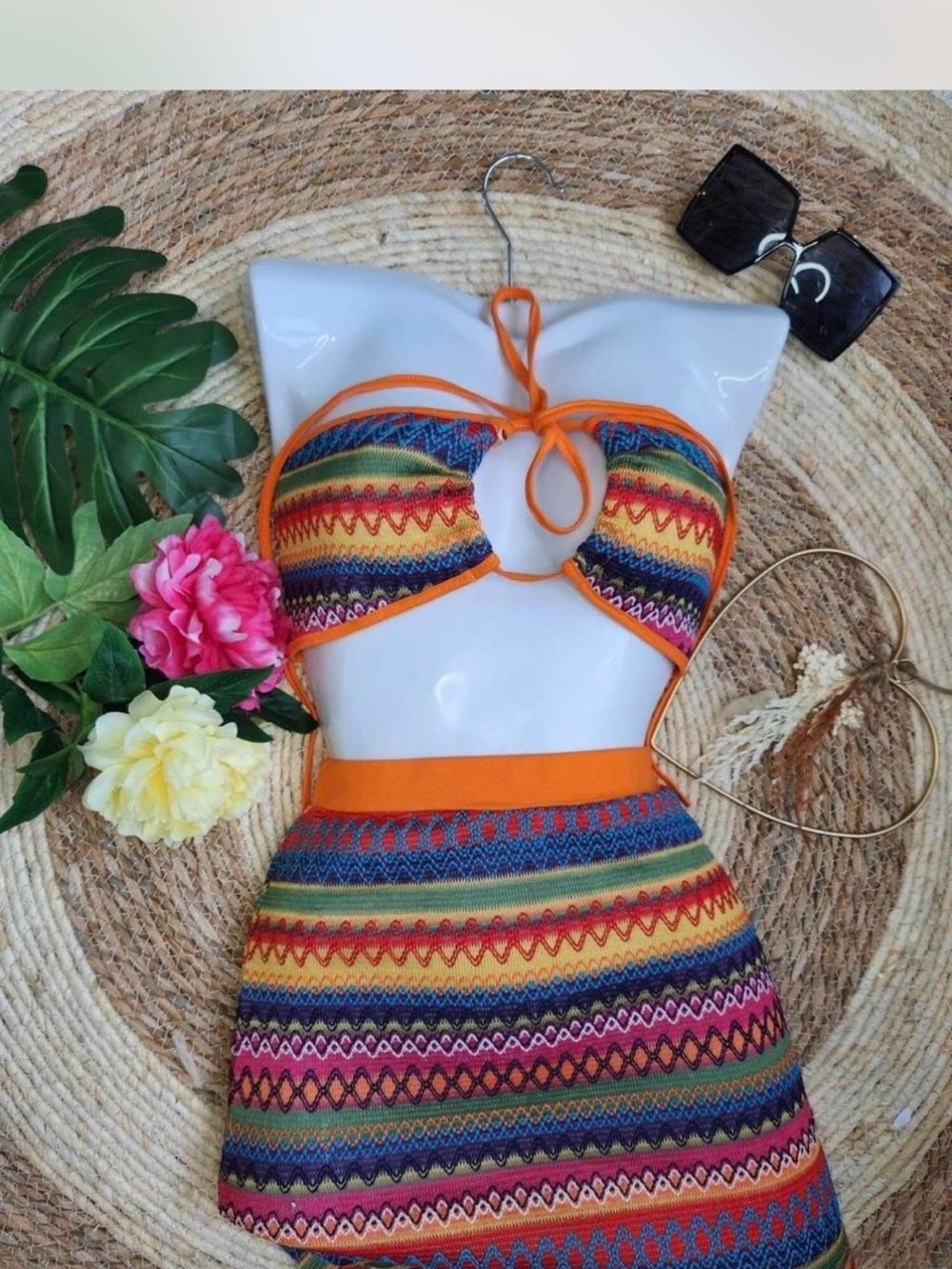 SHEIN Black Label with Orange Trim Accent